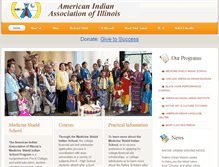 Tablet Screenshot of chicago-american-indian-edu.org